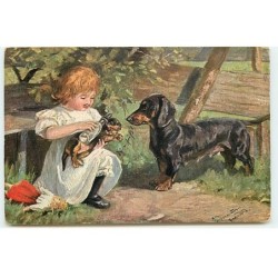 n°23098 - Chiens - Teckel...