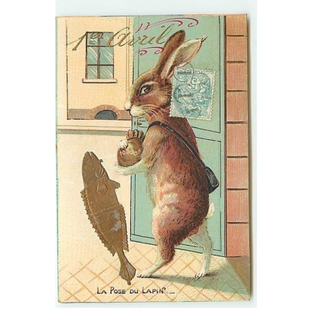 n°23107 - 1er Avril - M. Boulanger - La Pose du Lapin