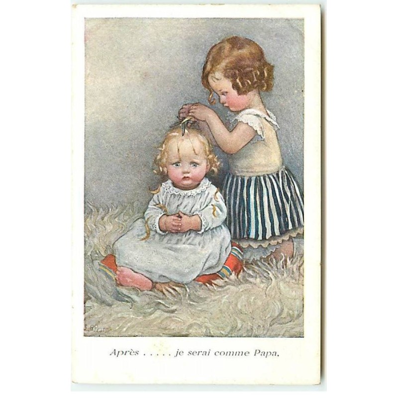 n°23115 - S.B. Pearse - MM Vienne n°712 - Après... je serai comme Papa - Coiffure