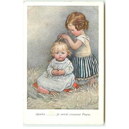 n°23115 - S.B. Pearse - MM Vienne n°712 - Après... je serai comme Papa - Coiffure