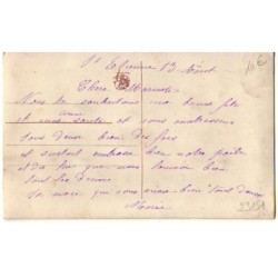 n°23151 - Carte Brodée - Prénom Marie - Petits paniers remplis de fleurs