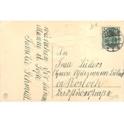 n°23178 - Carte Gaufrée - Fröhliche Ostern - Poussins montant dans une voiture conduite par des enfants