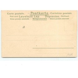 n°11608 - Carte Illustrateur - Femme et Palette de peintre rectangulaire