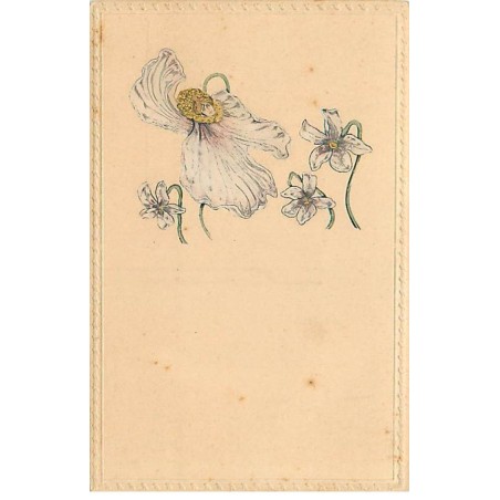 n°23195 - Fantaisie - Portrait d'une femme au milieu d'une Fleur - surréalisme