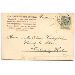 n°23326 - Fantaisie - Clapsaddle - Paillettes - Jeune Femme pensive - n°6