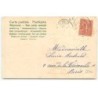n°23346 - Carte Gaufrée - Clapsaddle - Bonne et Heureuse Fête - Fillette avec un coeur en myosostis