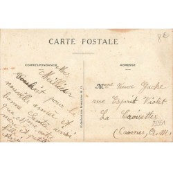 n°23351 - Carte Brodée - Bonne Année - Eglise sous la neige