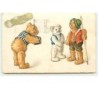 n°11621 - Carte Fantaisie - Style A. Thiele - Ours habillés - Teddy Bear
