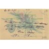 n°23393 - Carte Celluloïd - 1er Avril - Fleurs, canne à pêche, et un poisson dans une épuisette