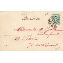 n°23402 - Art Nouveau - B. Patella - Jeune femme regardant des lys, et portant un bijou sur la tête