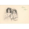 n°23419 - MM Vienne n°370 - Joyeuses Pâques - Deux fillettes, l'une portant un oeuf