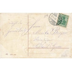 n°23423 - Carte Gaufrée - Nouvel An - Enfants transportant des pièces d'or