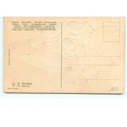 n°11633 - Carte Fantaisie Gaufrée - Ange Gardien et Enfants endormis