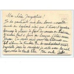 n°2343 - Carte  légèrement Gaufrée - Ein frohes neues jahr - Enfants dans la forêt