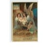 n°10090 - Carte Fantaisie Gaufrée - Fröhliche Weihnachten - Angelots - Nativité