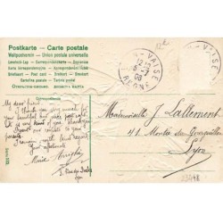 n°23448 - Carte Gaufrée - Amitié Sincère - Jeune femme sur le dos d'un papillon