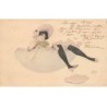n°23456 - Art Nouveau - R. Kirchner - Jeune femme assise dans un oeuf