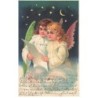 n°23472 - Noël - Fröhliche Weihnachten - Anges chantant dans une nuit étoilée