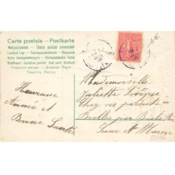 n°23476 - Carte Gaufrée - Clapsaddle - Bonne Année 1906 - Anges tirant un coup de canon