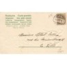 n°23477 - Carte Gaufrée - Clapsaddle - Bonne Année 1905 - Ange sur les nombres, tirés par des colombes