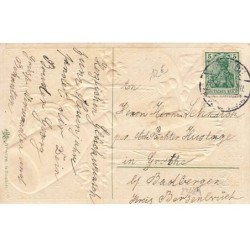 n°23484 - Carte Gaufrée - Nouvel An - Prosit Neujahr - Enfant, et bouteille de champagne