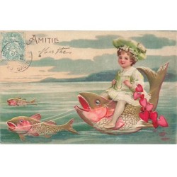 n°23494 - Carte Gaufrée -...