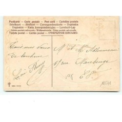 n°11641 - Carte Fantaisie Gaufrée - Bonne Année - Angelot et Ruban