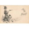 n°23512 - Illustrateur - MM Vienne n°475 - Jeune femme ouvrant des bouteilles de champagne en visant des cochons
