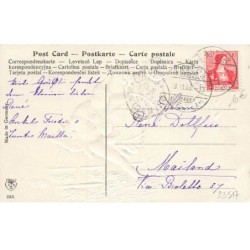 n°23517 - Carte Gaufrée - Nouvel An - Prosit Neujahr - Enfants sur des luges sous la neige