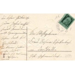 n°23524 - Carte Gaufrée - Nouvel An - Enfants remplissant des sacs de pièces d'or