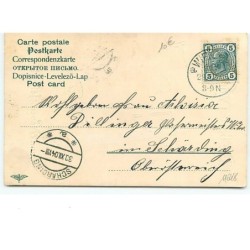 n°11648 - Carte Fantaisie - Angelots avec des instruments de musique