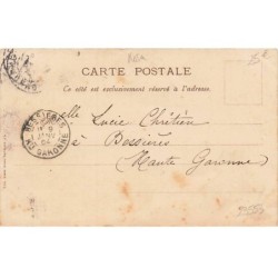 n°23553 - Art Nouveau - Kosa - Portrait d'une femme avec des roses dans les cheveux - Bonne Année