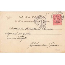 n°23554 - Art Nouveau - Kosa - Portrait d'une femme de profil, au milieu de marguerites