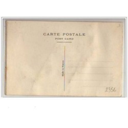 n°2356 - Carte Brodée - Drapeaux français et anglais