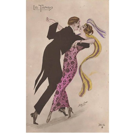 n°23614 - Illustrateur - X. Sager - Le Tango - Couple dansant
