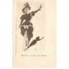 n°23616 - Fantaisie - Al heil vom Fels zum Meer ! - Femme saluant en vélo - Künstler Postkarte n°10