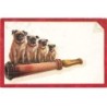 n°23644 - Chien - Bouledogues sur un Porte Cigarettes
