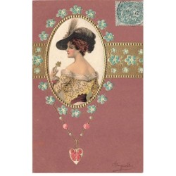 n°23650 - Carte Gaufrée -...