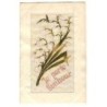 n°23652 - Carte Brodée - Je Porte Bonheur - Brins de Muguet