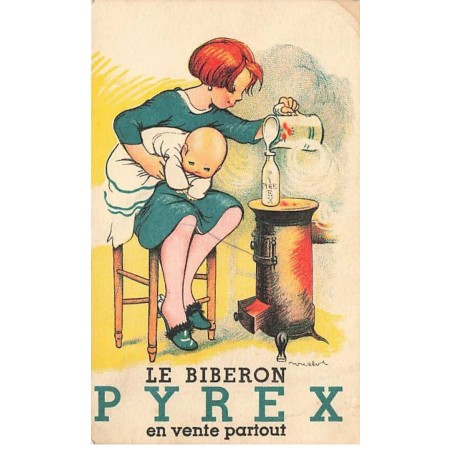 n°23663 - F. Poulbot - Le Biberon Pyrex en vente partout