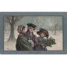 n°23664 - Ethel Parkinson - Heureuse Année - Un jeune homme accompagné de deux jeunes femmes
