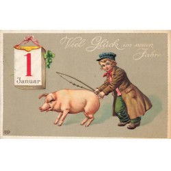 n°23700 - Carte Gaufrée -...