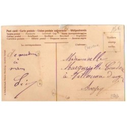 n°23703 - Carte avec cheveux - Fantaisie - Jeune femme