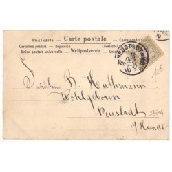 n°23704 - Carte avec paillettes - Jeune femme avec un collier de perles