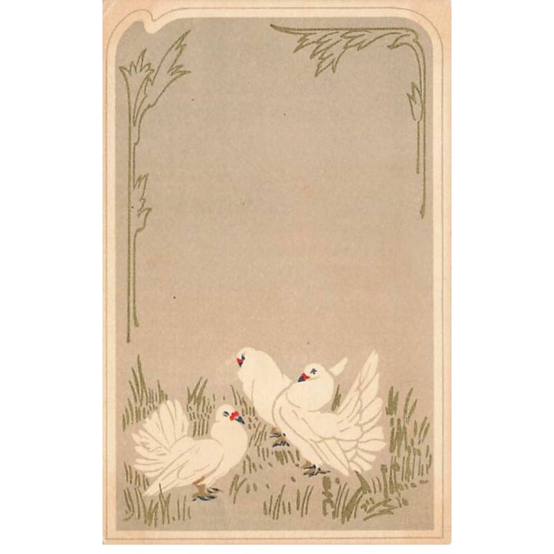 n°23707 - Illustrateur - Art Nouveau - Pigeons