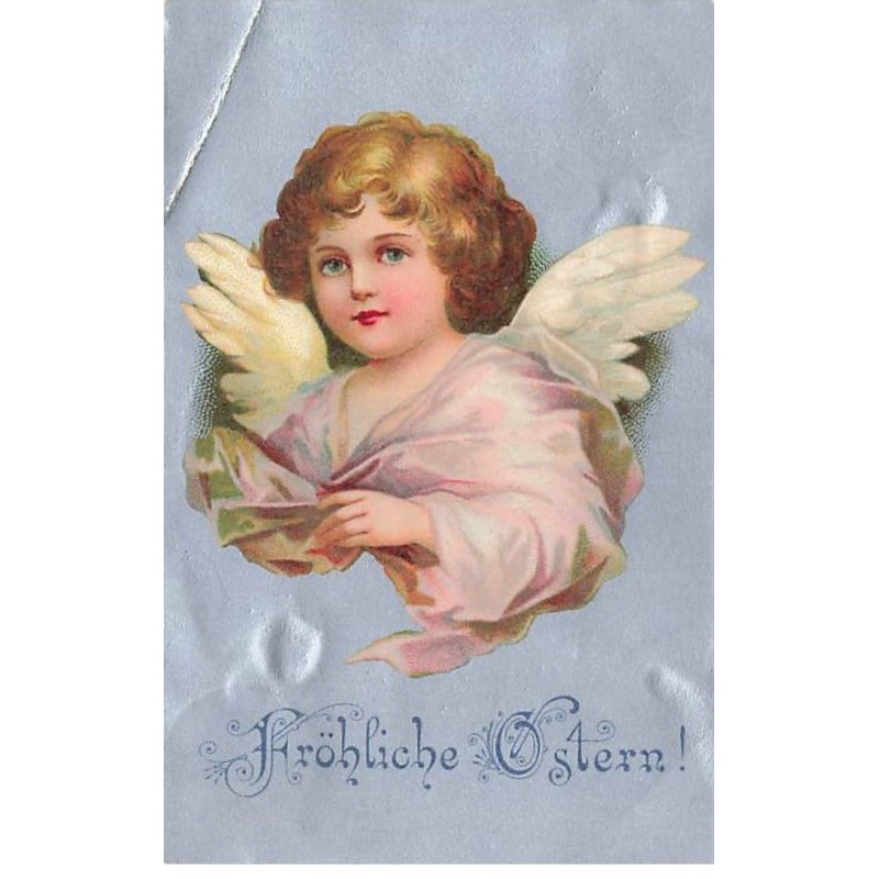n°23806 - Pâques - Clapsaddle - Fröhliche Ostern - Tête d'ange
