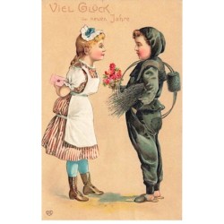 n°23821 - Carte Gaufrée -...