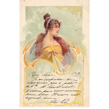 n°23855 - Fantaisie - Theo Stroefer's Serie XXXIV n°3 - Jeune femme en deshabillé