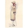 n°23861 - Illustrateur Pagani n°494-6 - Jeune femme élégante s'appuyant sur une canne