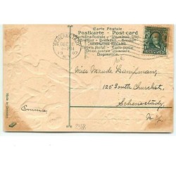 n°2388 - Carte Gaufrée - A Happy New Year - Angelots et cloche